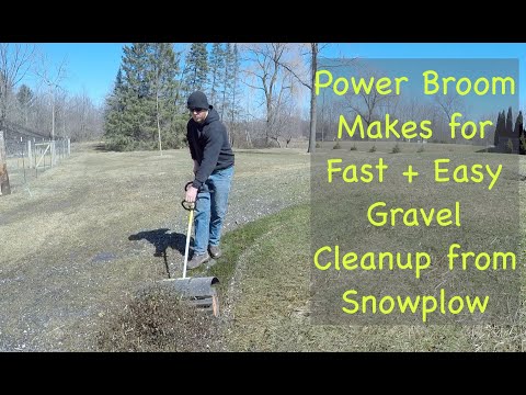 Gravel Cleanup with a Power Paddle Broom Review